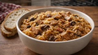 Bigos tradycyjny-polski z kapusty kiszonej i białej – sprawdzony przepis