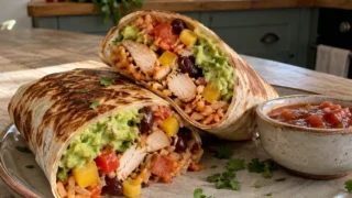 Burrito z kurczakiem i sosem guacamole – sycący przepis na domowy obiad