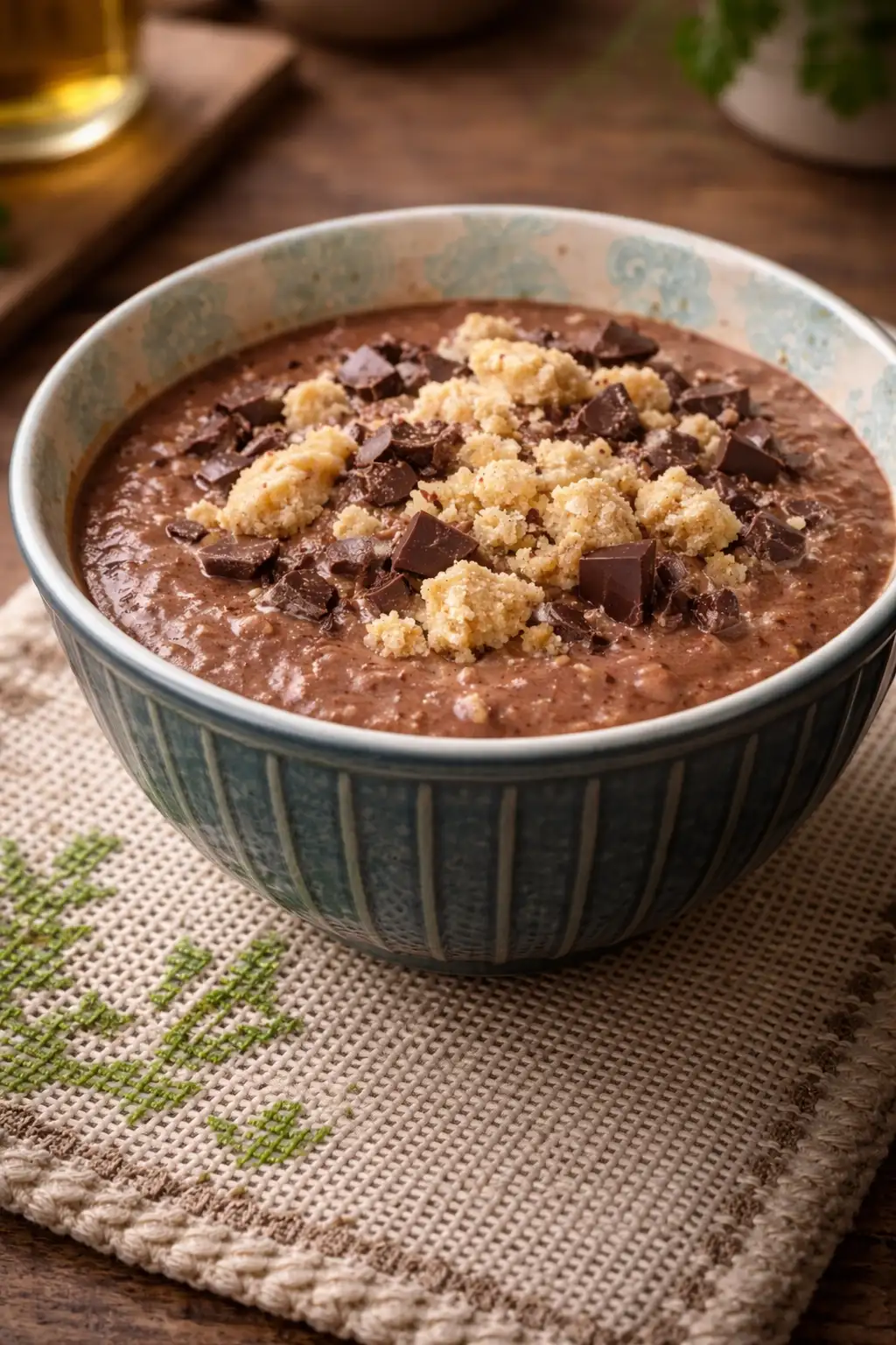 Gryczane śniadanie z chałwą i czekoladą