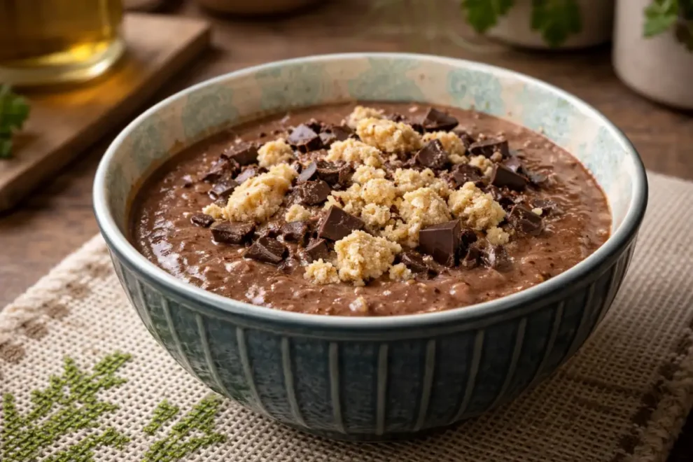 Gryczane śniadanie z chałwą i czekoladą – prosty przepis na kremowy poranek