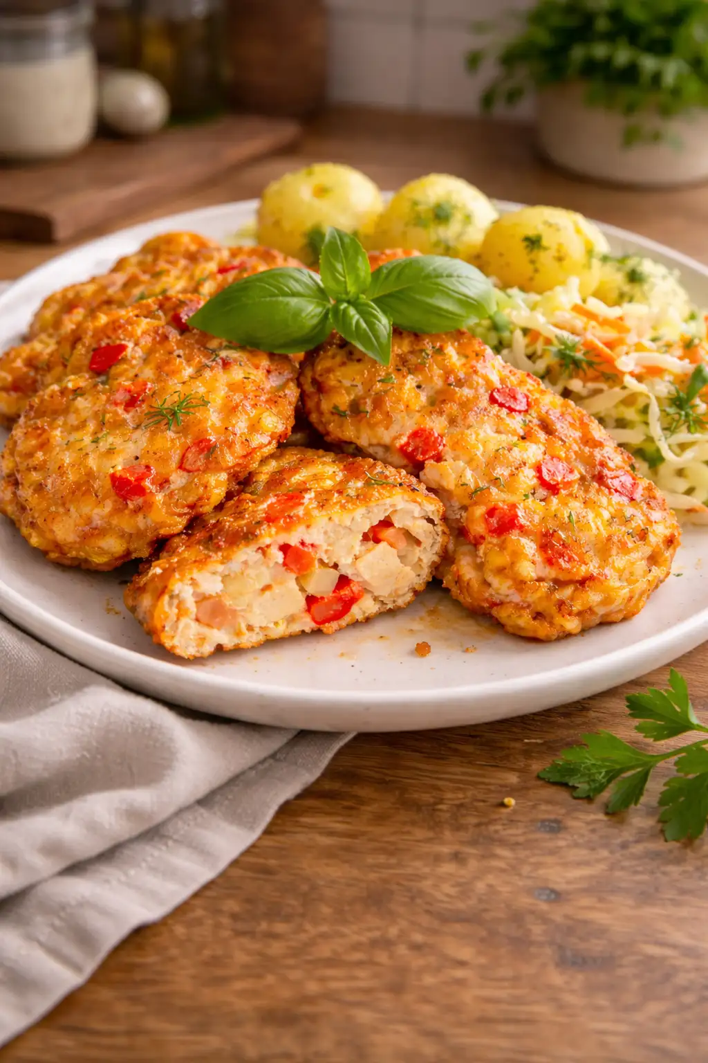 Kotleciki z kurczaka z papryką