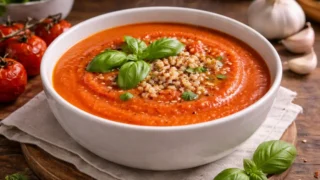 Krem z pieczonych pomidorów – prosty przepis na aromatyczną i sycącą zupę
