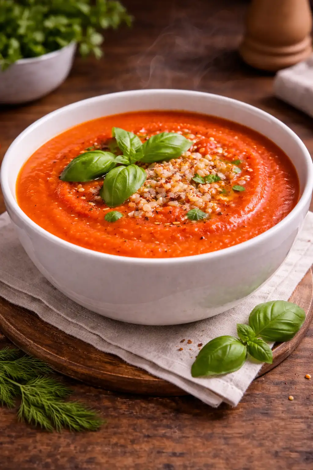 Krem z pieczonych pomidorów