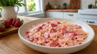 Makaron z truskawkami – prosty przepis na letni obiad na słodko