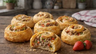 Mężowe zawijaski z ciasta francuskiego – szybki przepis na ciepłą kolację