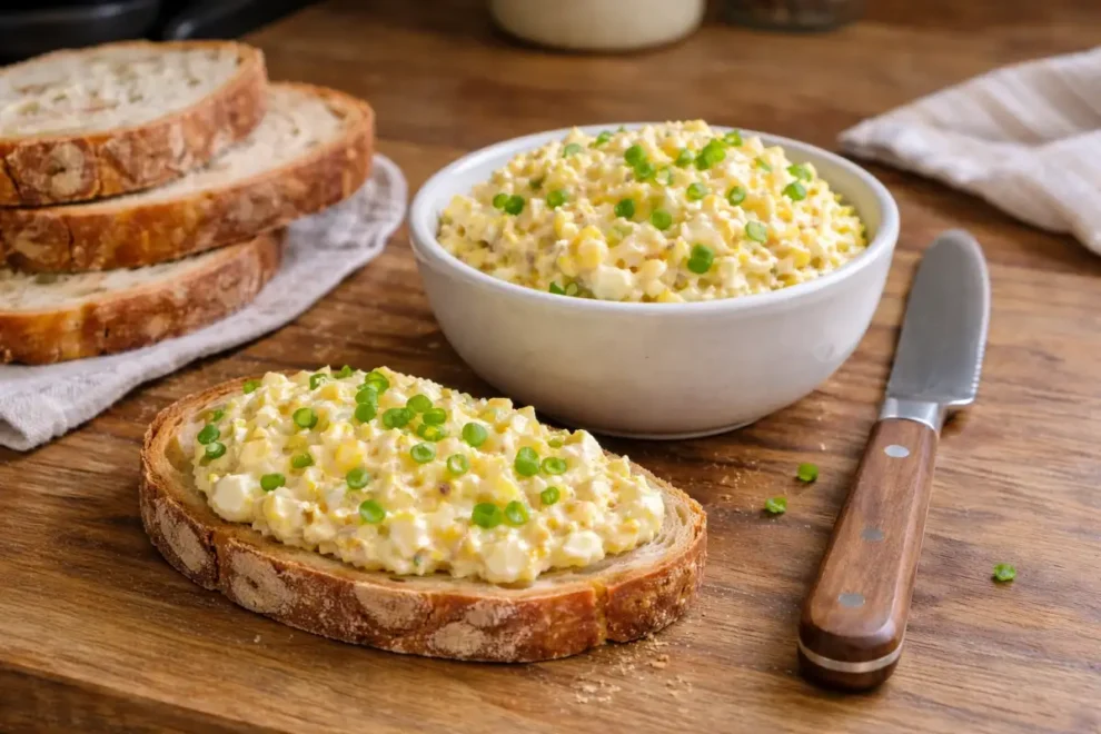 Pasta z sera żółtego z jajkiem i cebulką – prosty przepis na smarowidło do pieczywa