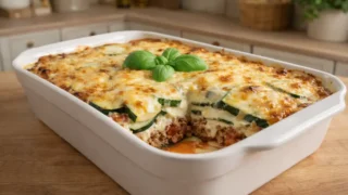 Śródziemnomorska zapiekanka – prosty przepis na sycący obiad z cukinią i mięsem
