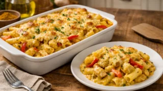 Zapiekanka makaronowa z pastą curry – prosty przepis na wyrazisty obiad