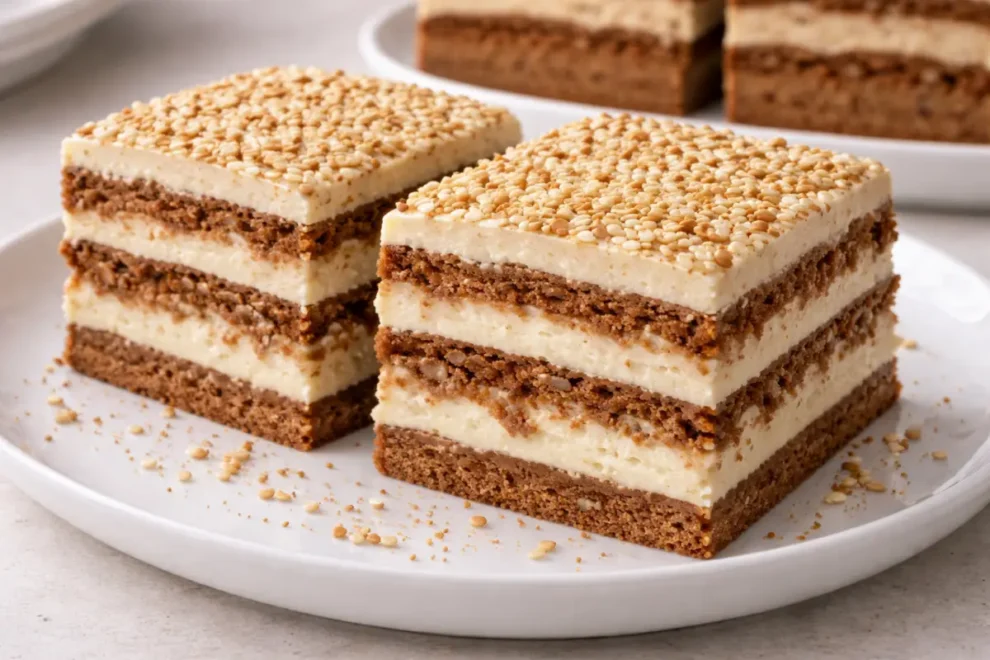 Ciasto Chałwowiec bez pieczenia – prosty przepis na kremowy deser