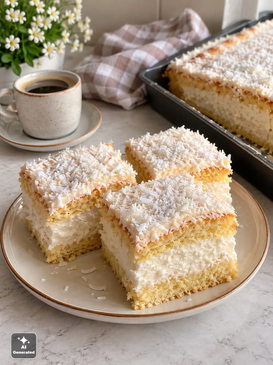Ciasto Kokosowa Chmurka – lekkie i puszyste