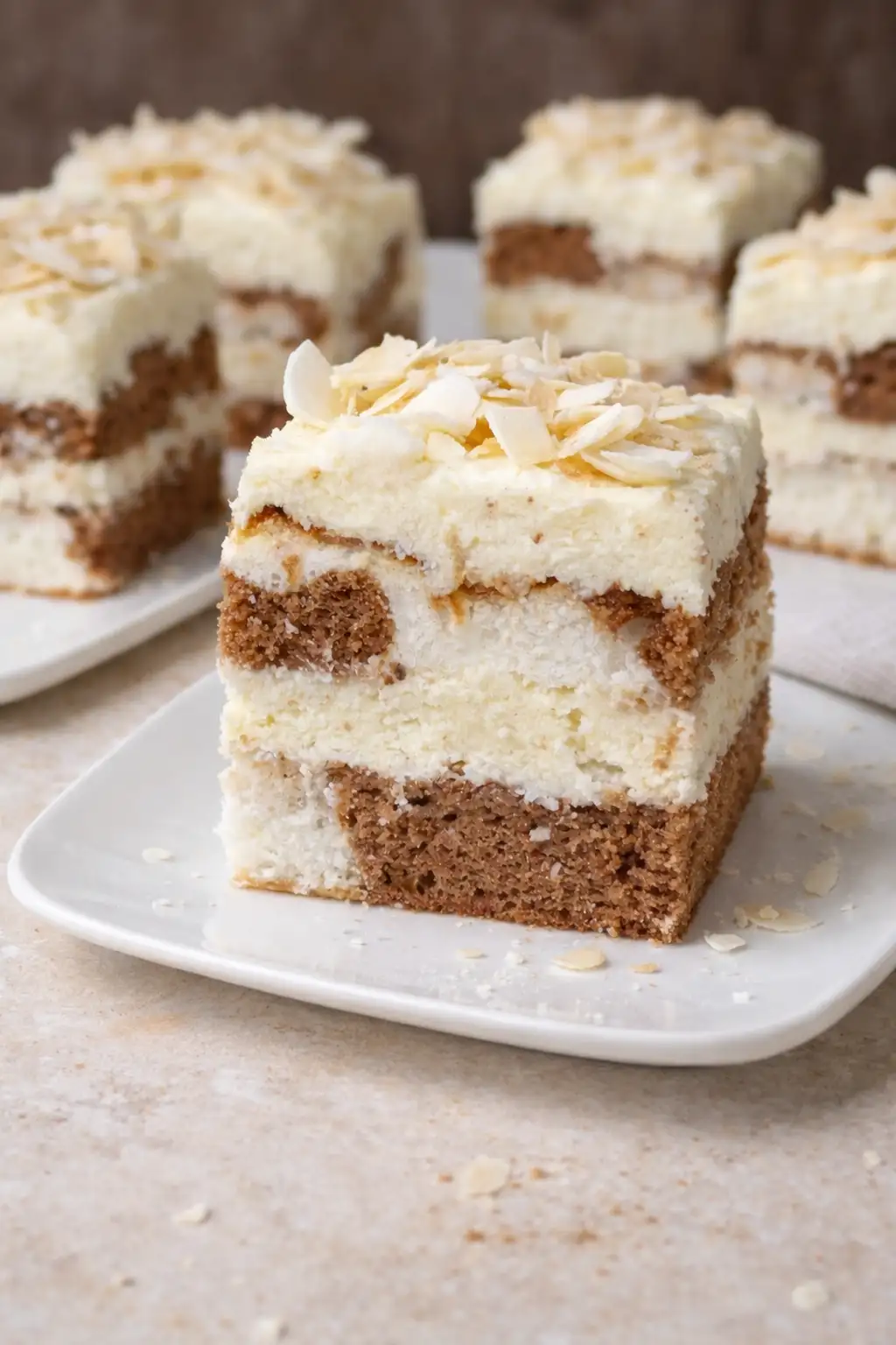 Ciasto Łaciate – prosty przepis na wilgotny deser z kremem kokosowym