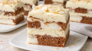 Ciasto Łaciate – prosty przepis na wilgotny deser z kremem kokosowym