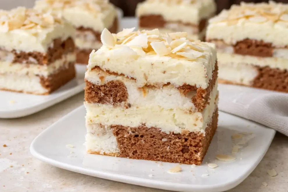 Ciasto Łaciate – prosty przepis na wilgotny deser z kremem kokosowym