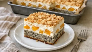 Ciasto Piegusek z brzoskwiniami – prosty przepis na lekki deser