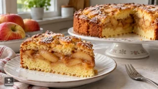 Ciasto Karmelowy jabłecznik - prosty przepis