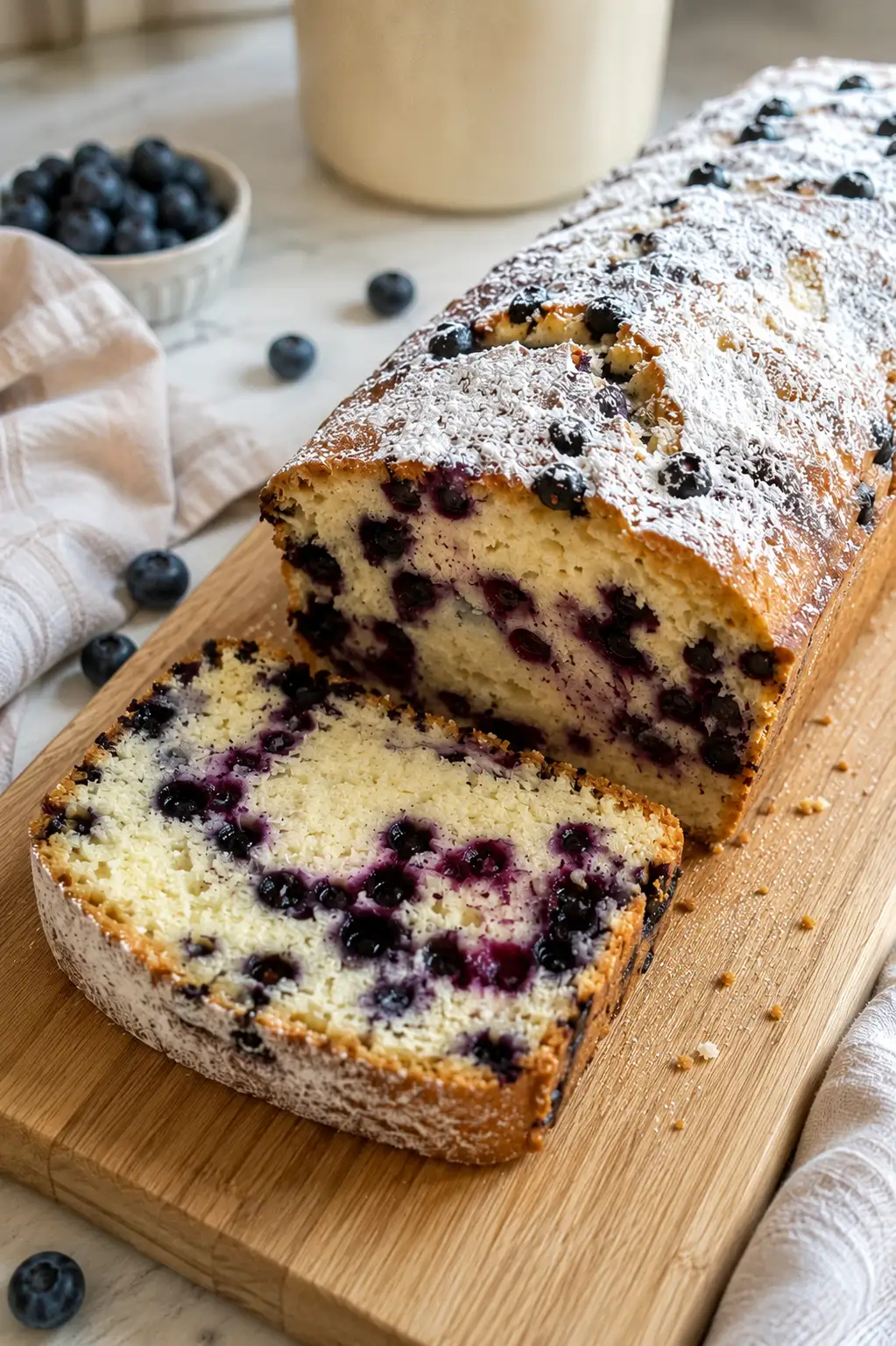 Ciasto cytrynowe z jagodami – prosty przepis na wilgotny wypiek