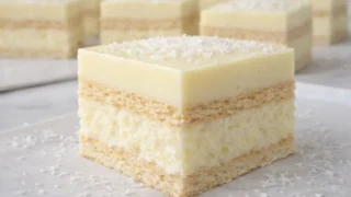 Ciasto kokosowo - cytrynowe bez pieczenia