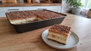 Ciasto bez pieczenia w 10 minut – prosty przepis na bardzo smaczny deser z bananami