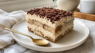 Ciasto Chałwowo-kokosowe Tiramisu – prosty deser bez pieczenia