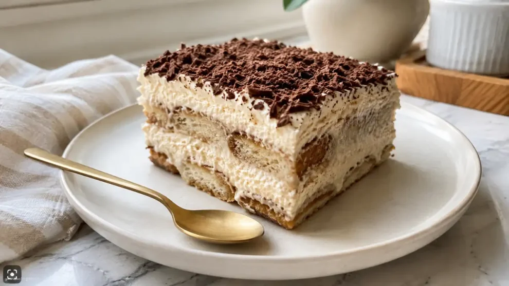 Ciasto Chałwowo-kokosowe Tiramisu – prosty deser bez pieczenia