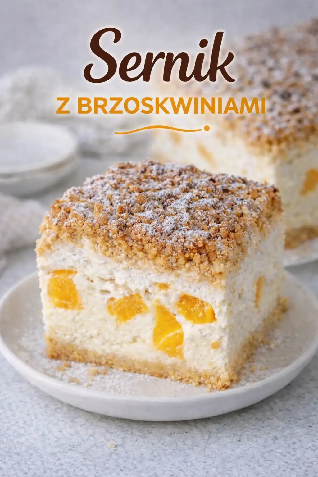 Puszysty sernik z brzoskwiniami – prosty przepis na delikatny wypiek