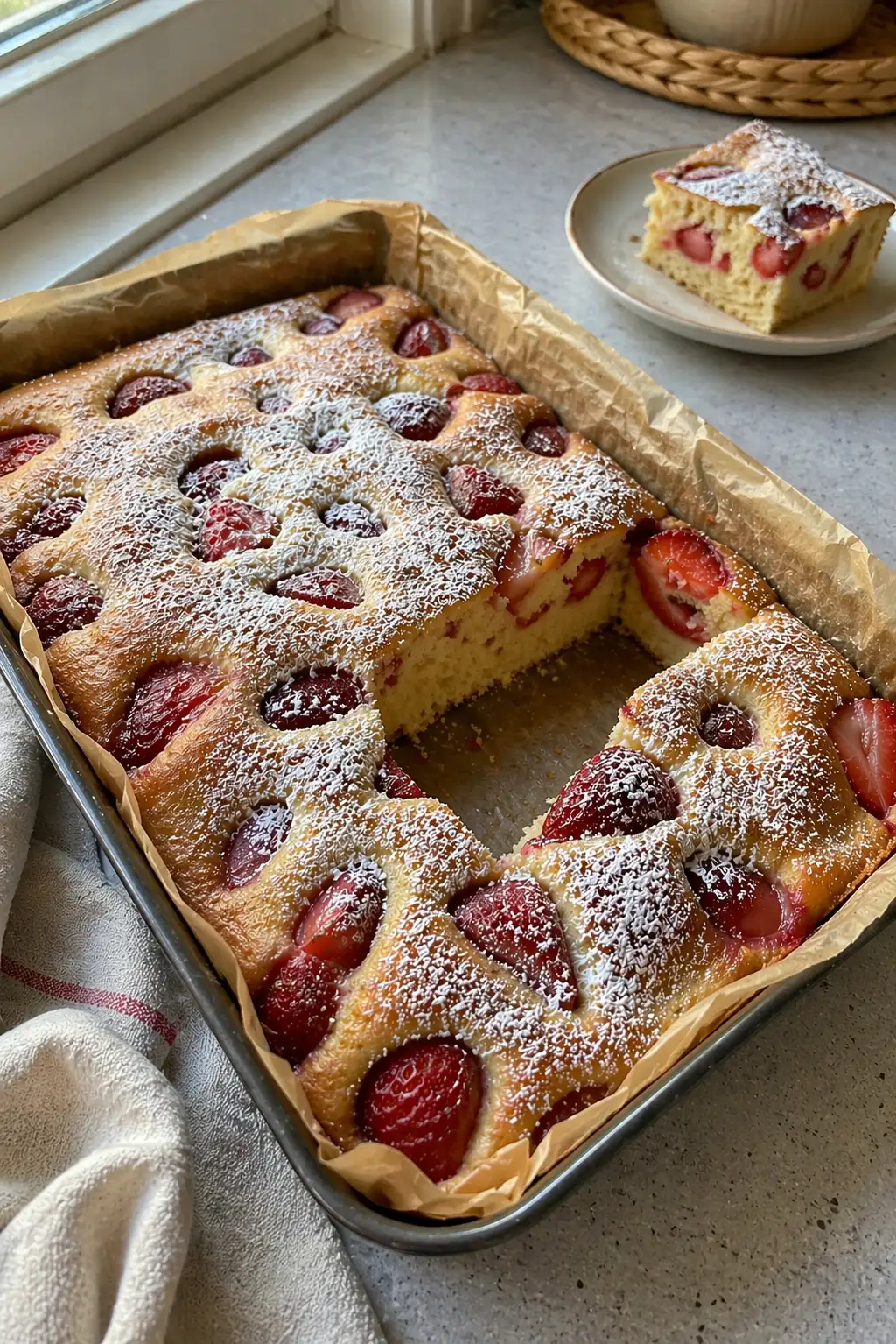 Ciasto biszkoptowe z truskawkami – prosty wypiek na każdą okazję