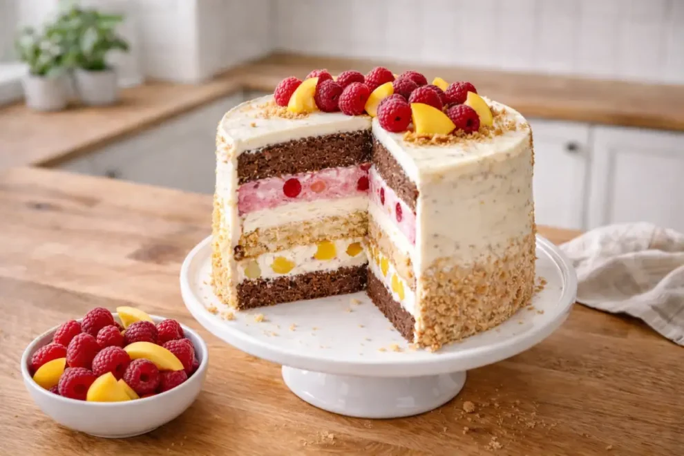 Śmietankowy tort z owocami – prosty przepis na lekki i efektowny deser