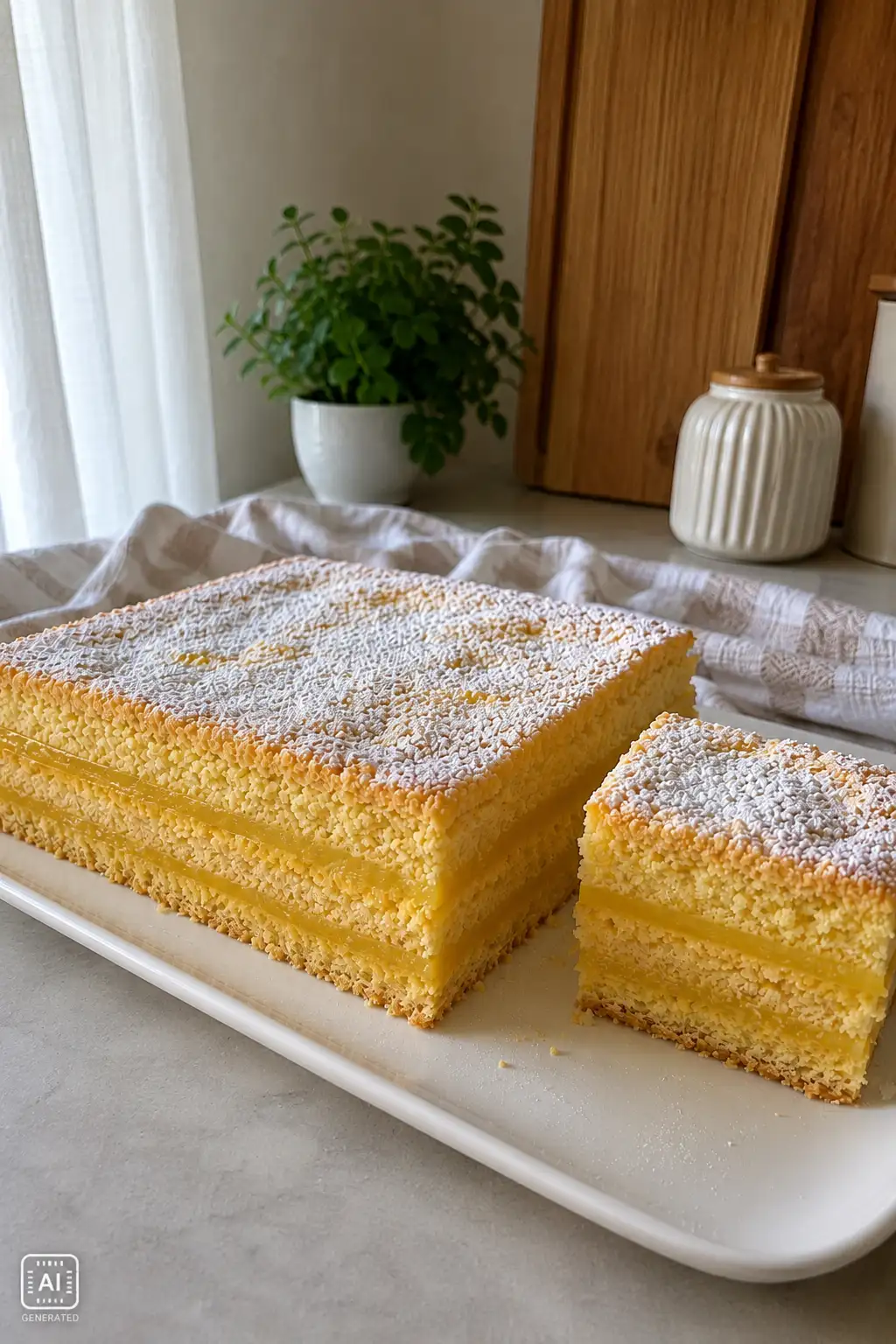 Cytrynowiec z masą kisielową – prosty przepis na kruche warstwy z cytrynowym kremem