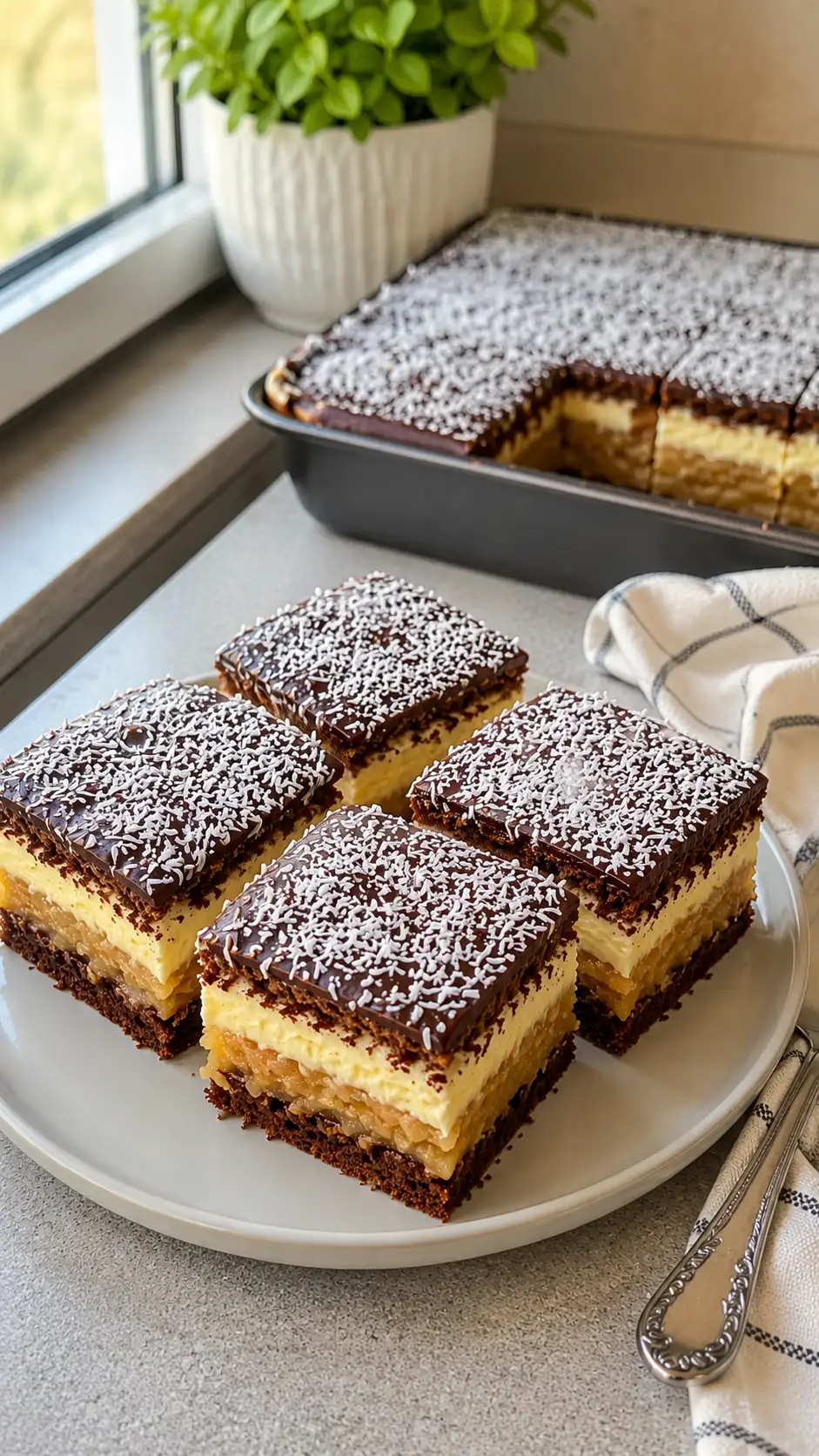 Ciasto Kilimandżaro – efektowny przepis z jabłkami i kremem