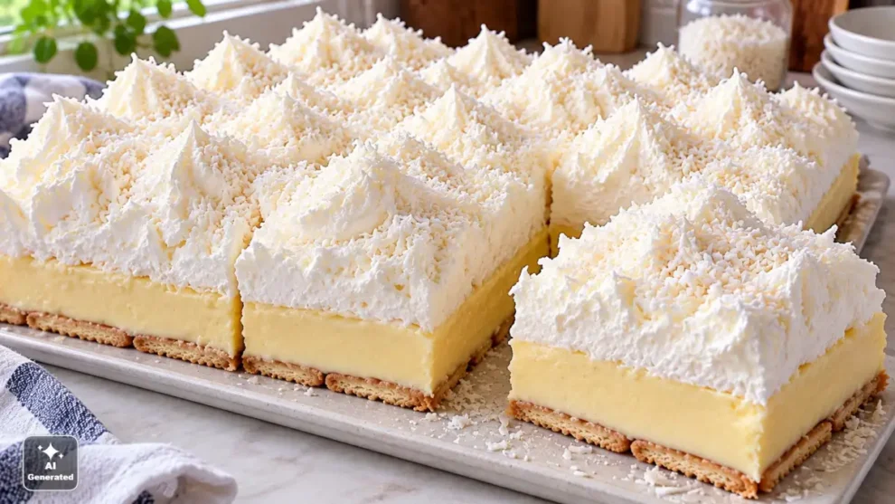 Himalaje - deser bez pieczenia z mascarpone i budyniem