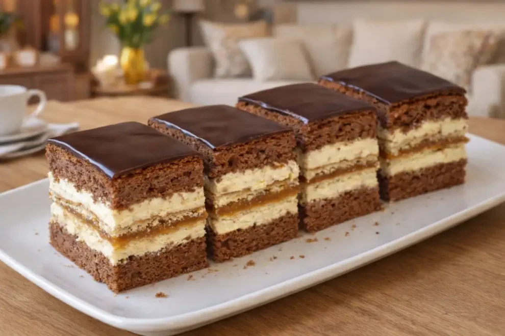 Ciasto Fantazja Ewy – efektowny przepis z kajmakiem i masą budyniową
