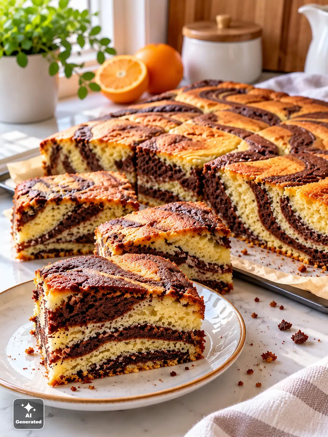 Zebra z oranżadą - prosty przepis