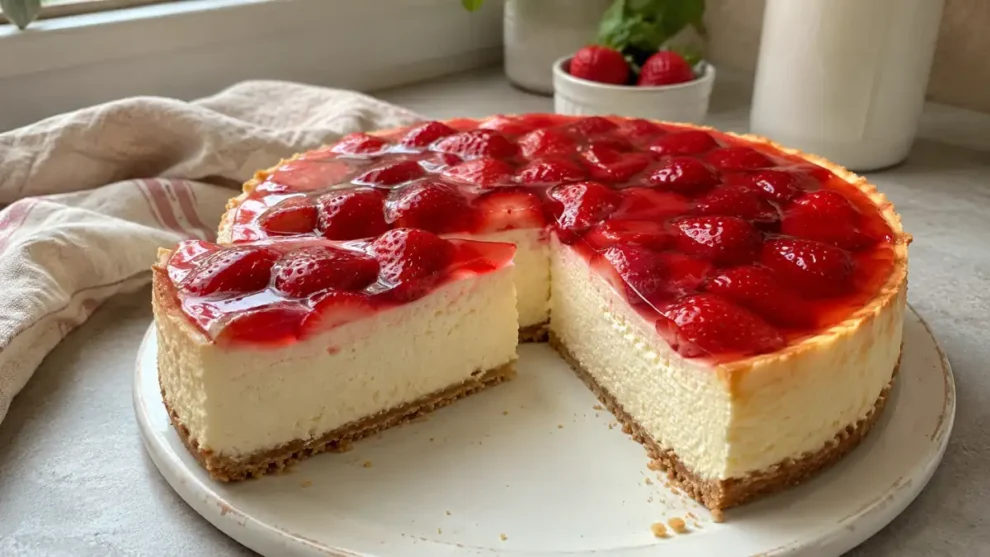 Cheesecake z truskawkami – prosty przepis na kremowy deser
