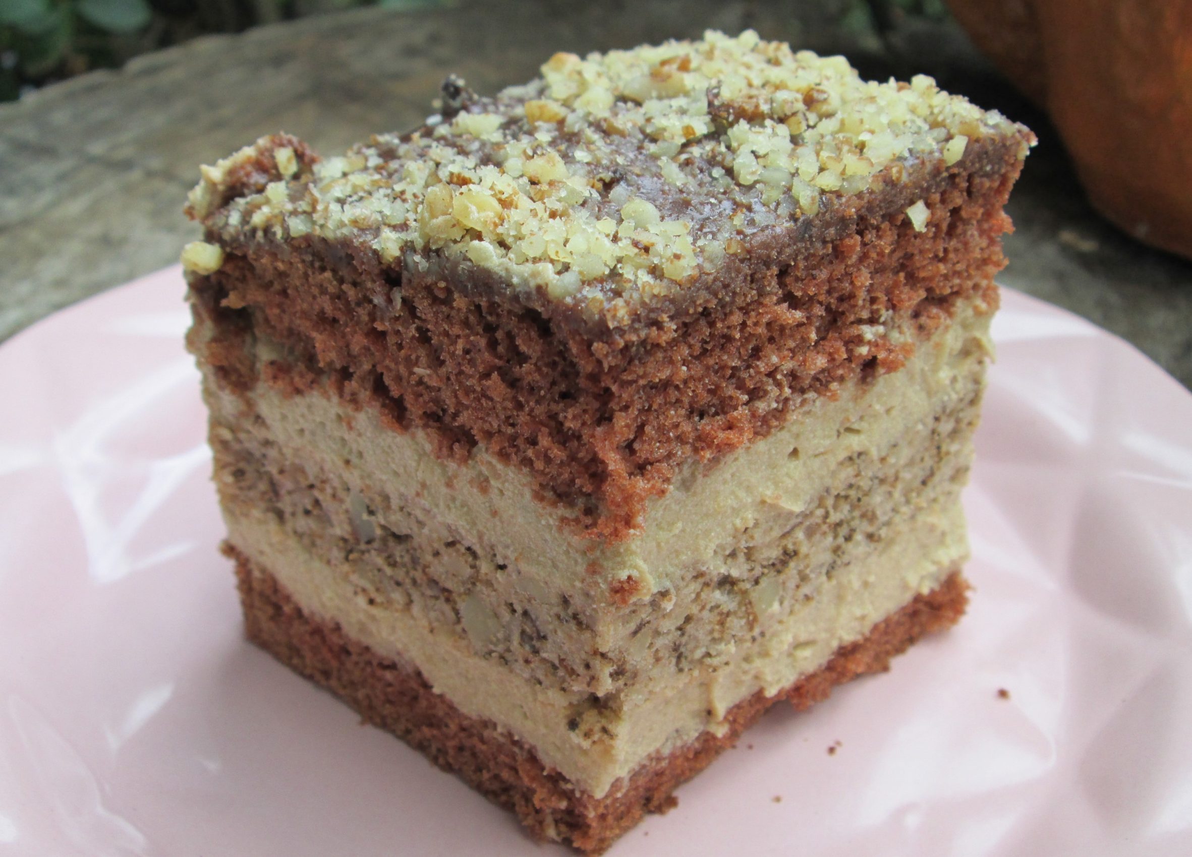 Przepyszne ciasto Orzechowe Cappucino