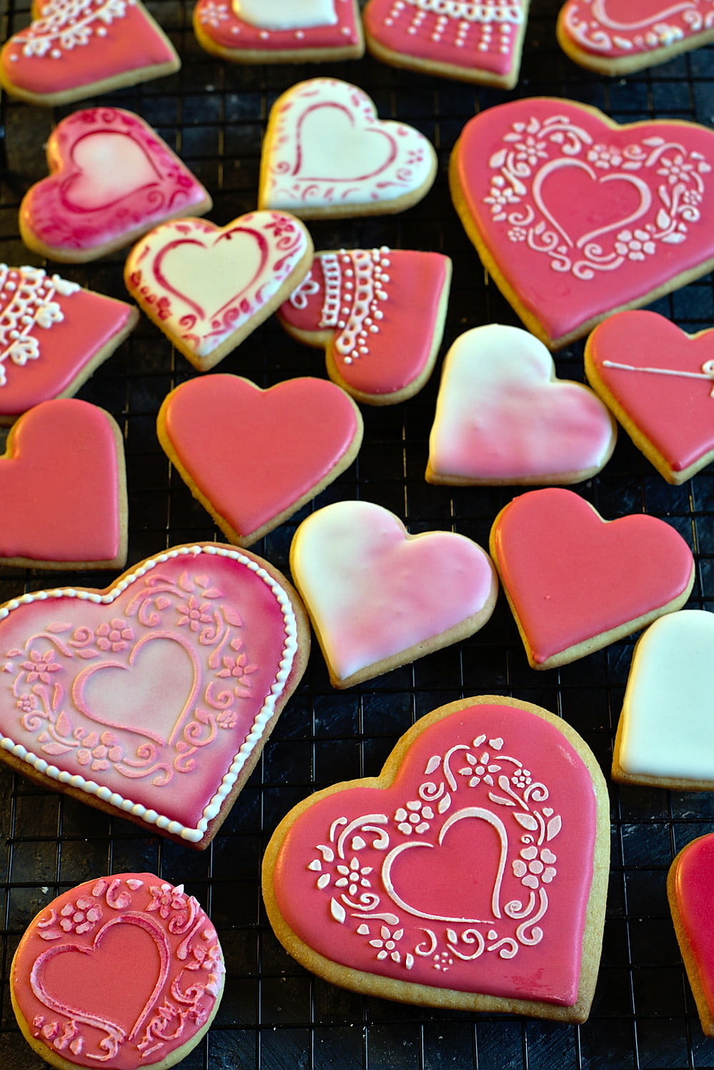 Kruche ciasteczka - serduszka na Walentynki