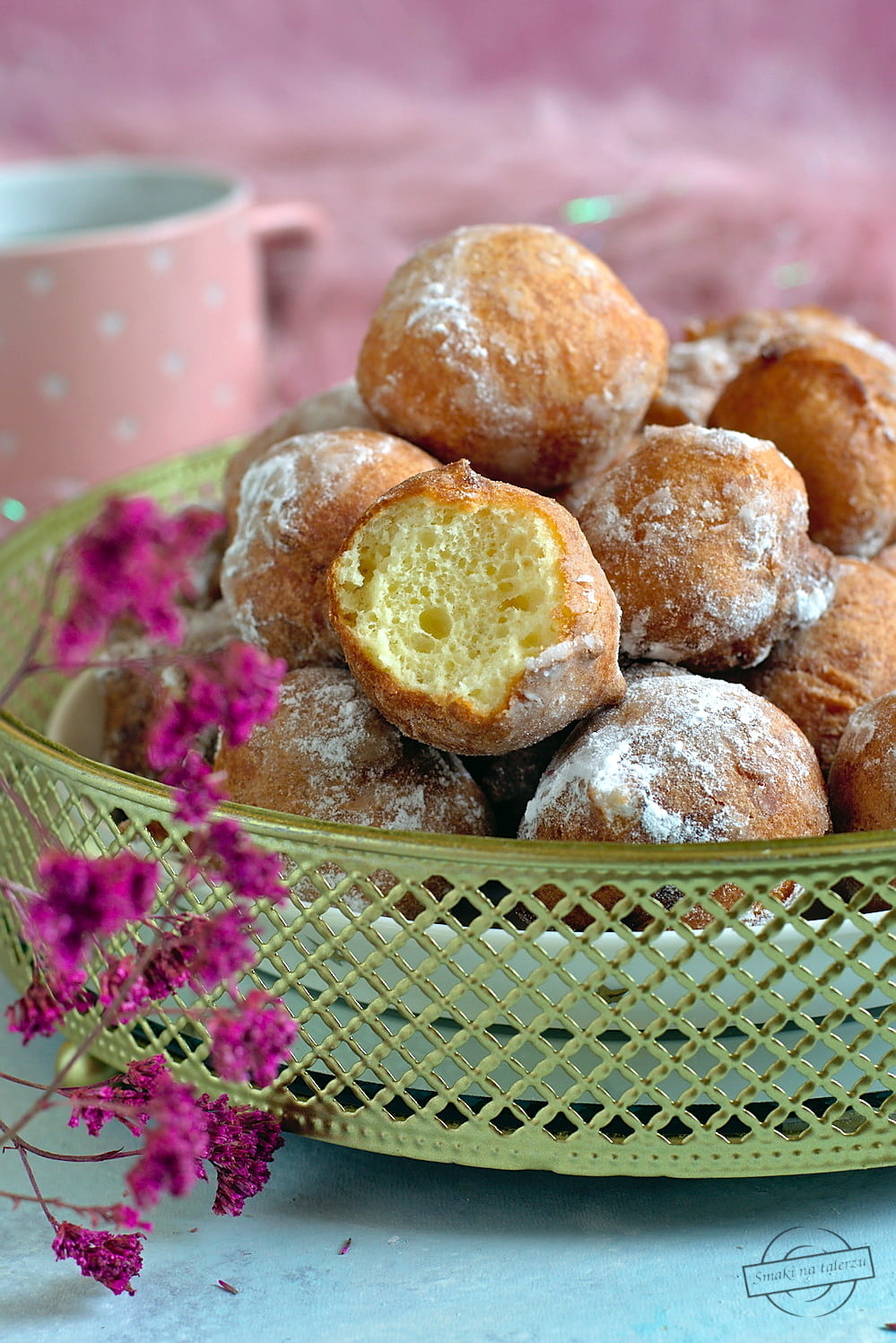 Pączki mini - z serka waniliowego