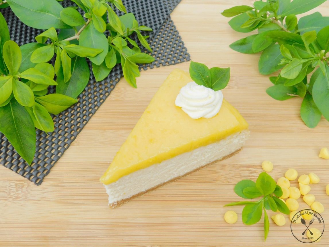Sernik z białą czekoladą i lemon curd