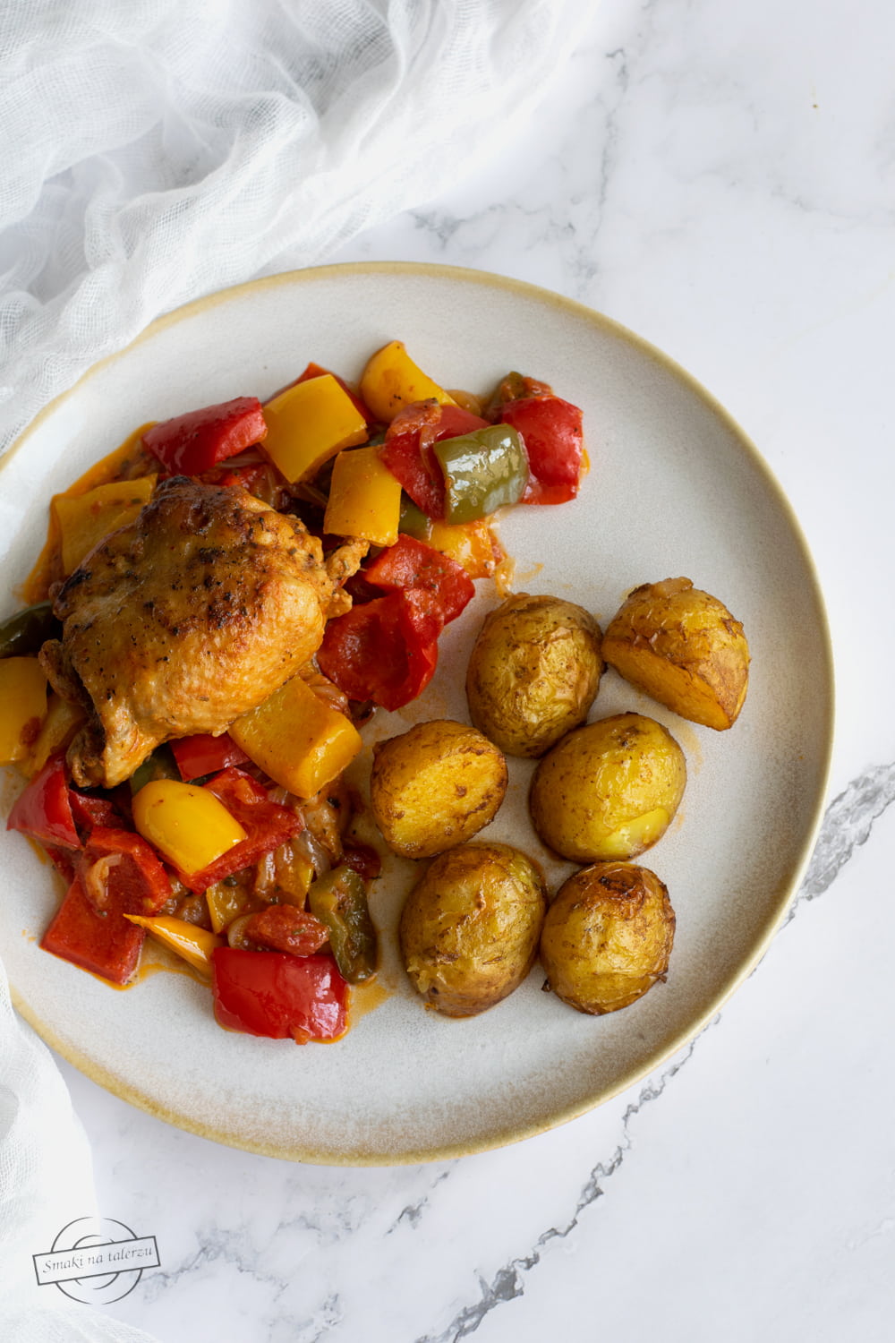 Podudzia kurczaka z papryką