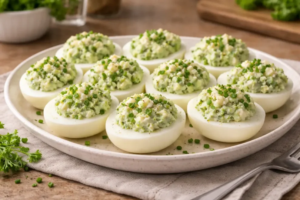 Jajka faszerowane brokułem – prosty przepis na świąteczną i codzienną przekąskę