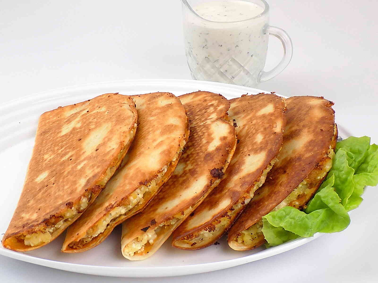 Tortilla smażona z ruskim farszem