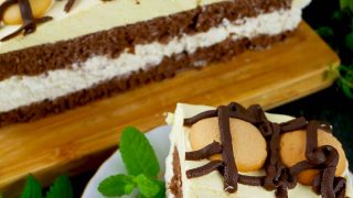 Ciasto Finezyjny Adwokat – efektowny biszkopt kremem z ajerkoniakiem
