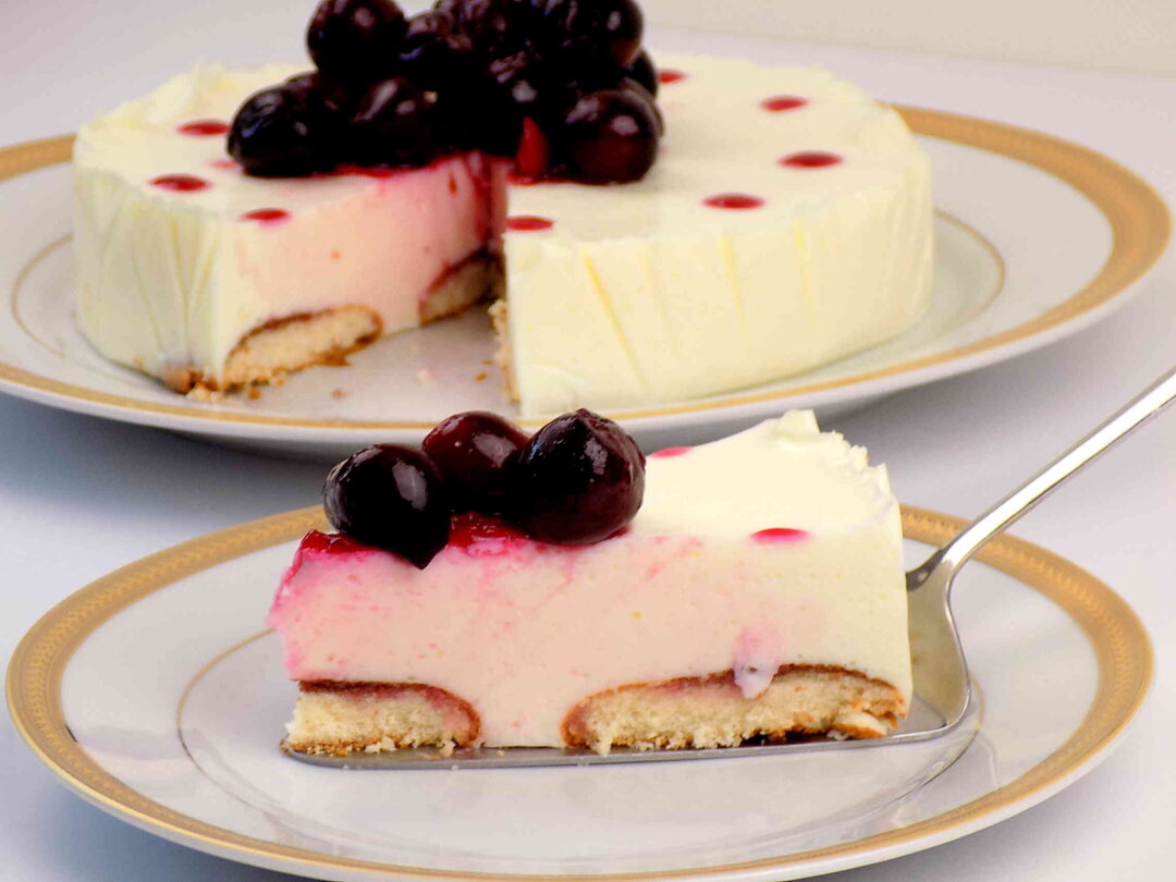 Sernik z czereśniami