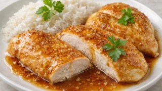 Pierś z kurczaka w sosie miodowym