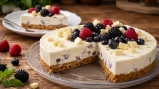 Sernik bez pieczenia z białą czekoladą – prosty przepis bez żelatyny