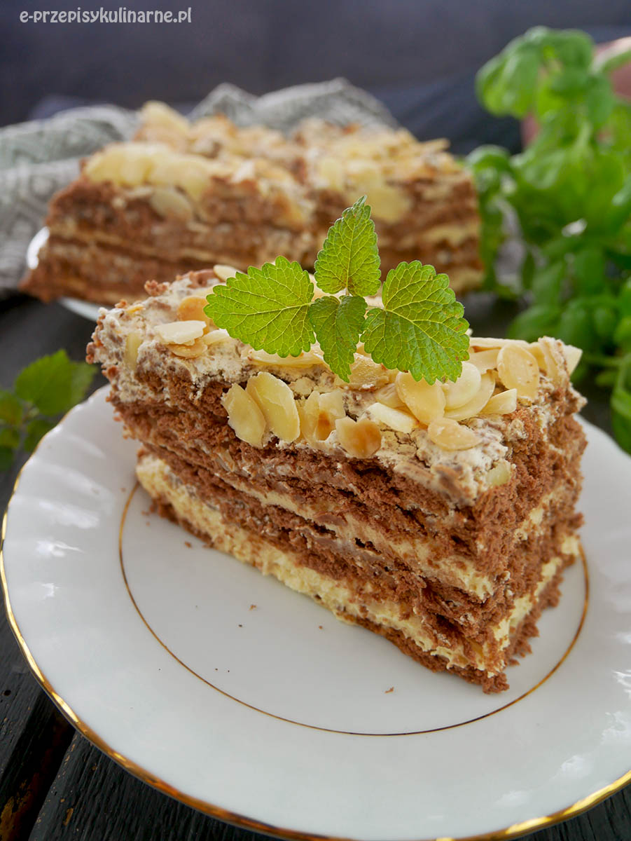 Ciasto Słodki Amant – herbatnikowiec bez pieczenia