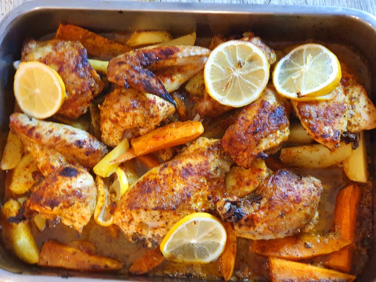 Zapiekany kurczak po grecku