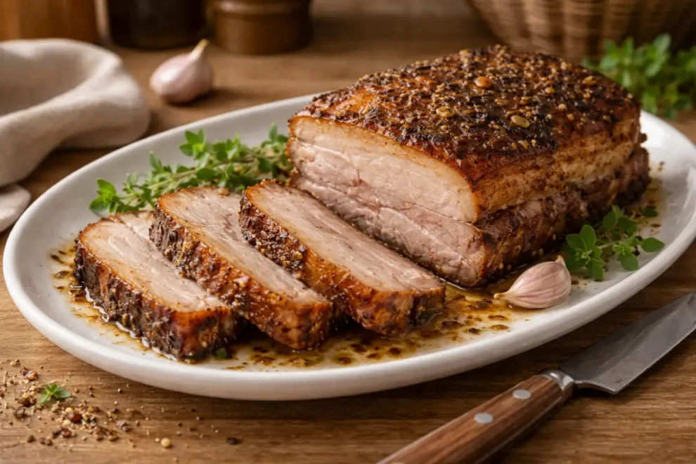 Boczek pieczony – prosty przepis na soczyste mięso i domową wędlinę