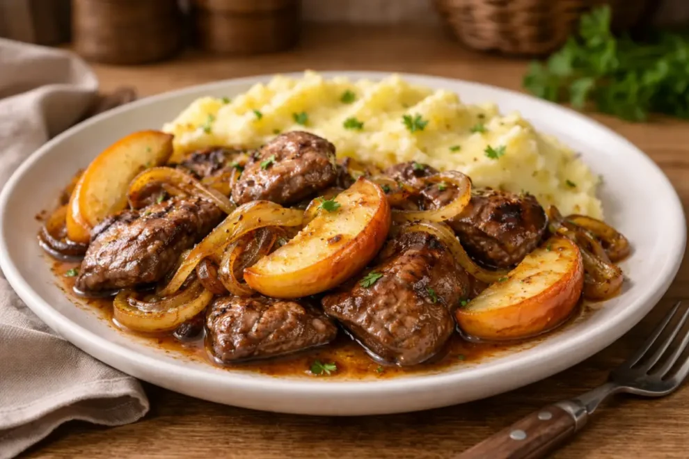 Wątróbka z jabłkiem – prosty przepis na tradycyjny obiad