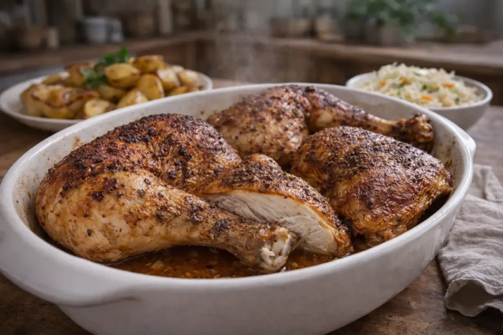 Ćwiartki z kurczaka pieczone w przyprawach – prosty przepis na soczysty obiad