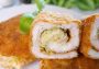 Panierowane roladki z porem i serkiem topionym